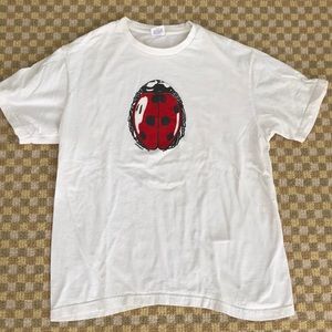 Supreme White Ladybug Tee Size Medium